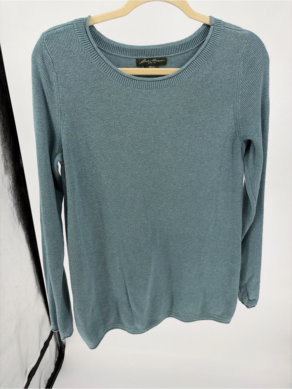 Eddie Bauer Women's Long-Sleeve Crewneck Top in Dusty Teal